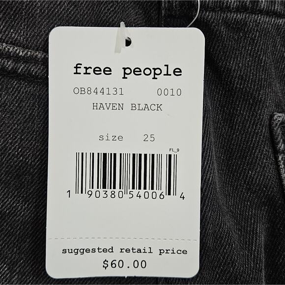 NWT We the Free Zip It Up Washed Denim Mini Skirt Size 25 - Picture 8 of 9